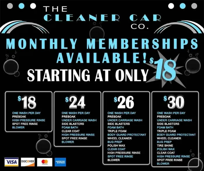 car wash Thomasville, NC monthly membership
